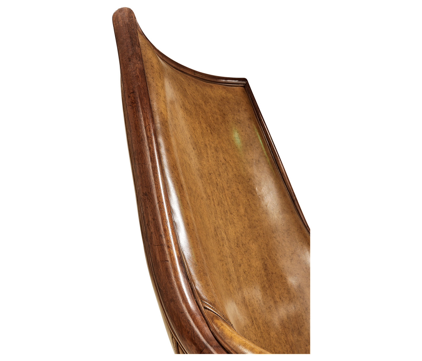 Edwardian High Backed Walnut Office Chair