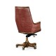 Edwardian High Backed Walnut Office Chair