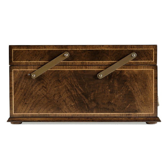 Victorian Style Walnut Letter Tray with Drawer