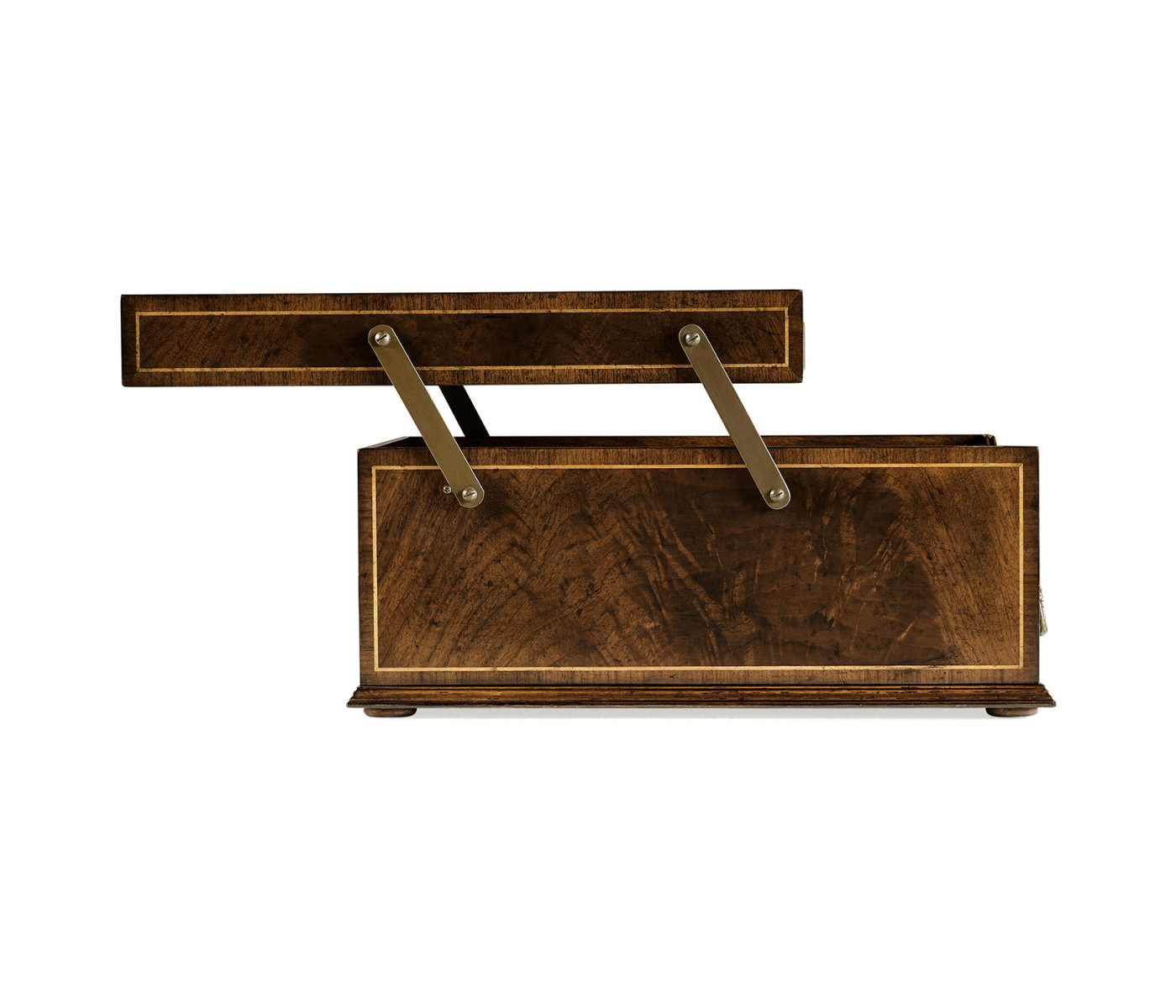 Victorian Style Walnut Letter Tray with Drawer
