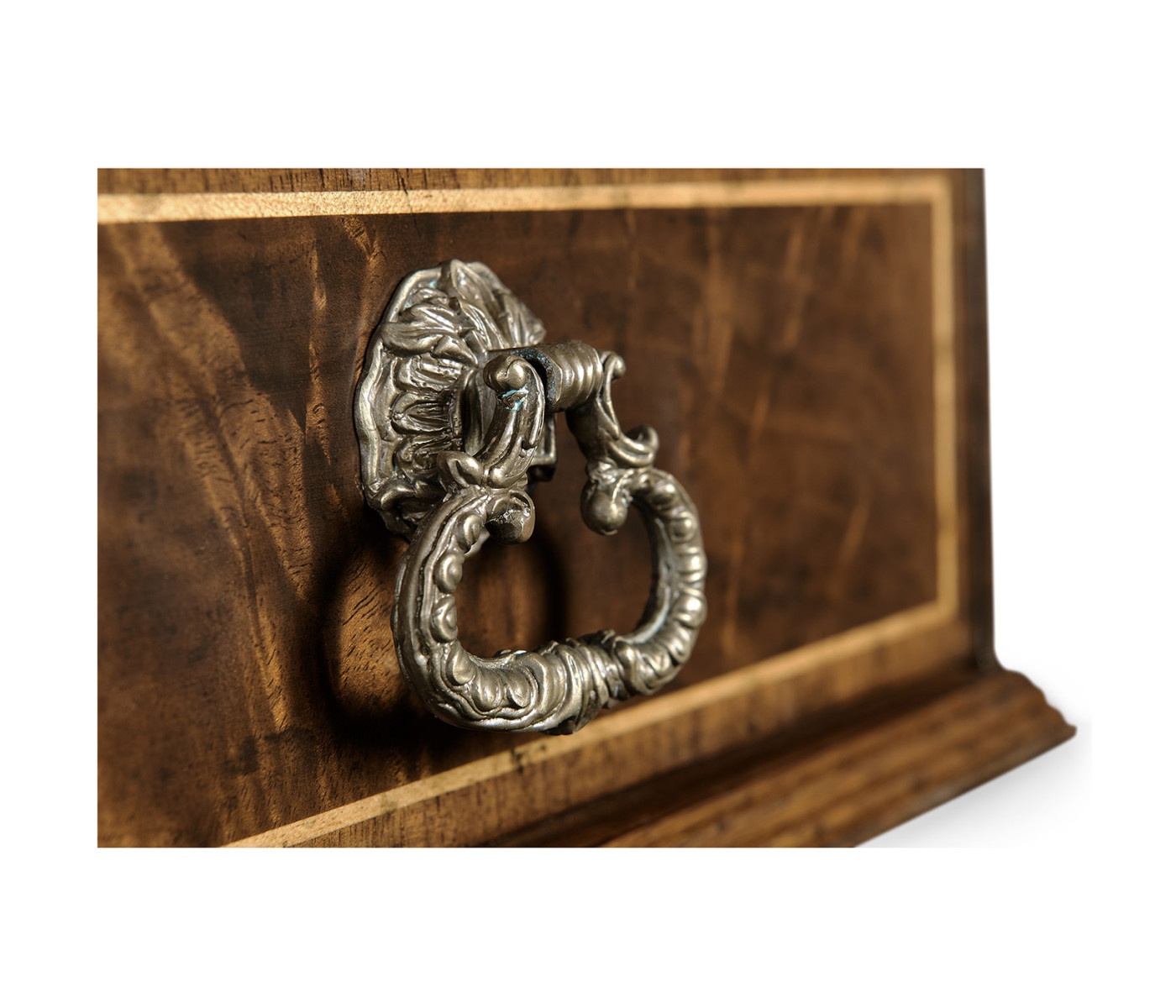 Victorian Style Walnut Letter Tray with Drawer