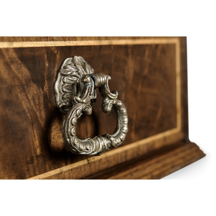 Victorian Style Walnut Letter Tray with Drawer