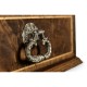 Victorian Style Walnut Letter Tray with Drawer