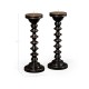 Pair of Turned Ebonised Candlesticks