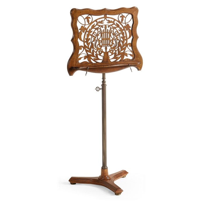 Fretwork Walnut Adjustable Music Stand