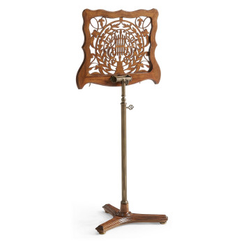 Fretwork Walnut Adjustable Music Stand