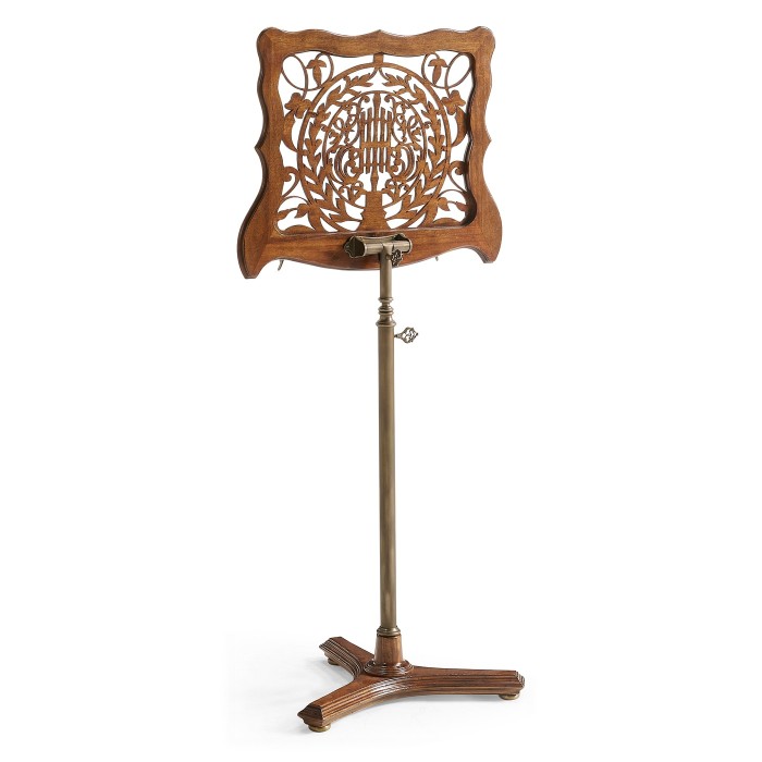 Fretwork Walnut Adjustable Music Stand
