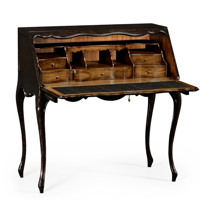 French style bureau with parquet fall front