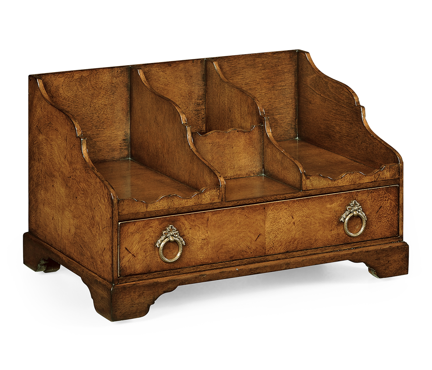 Crotch Walnut Desk Organiser