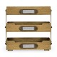 Natural Oak Triple Letter Tray