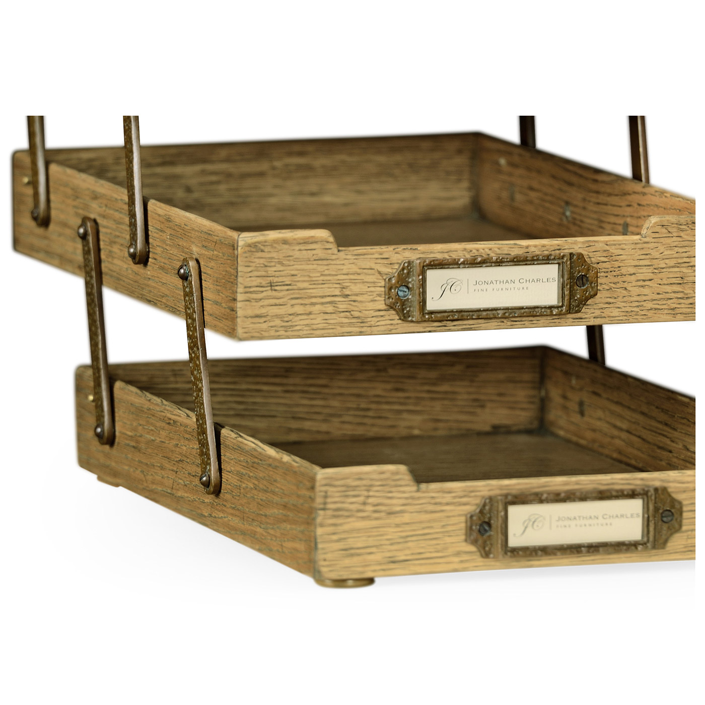 Natural Oak Triple Letter Tray