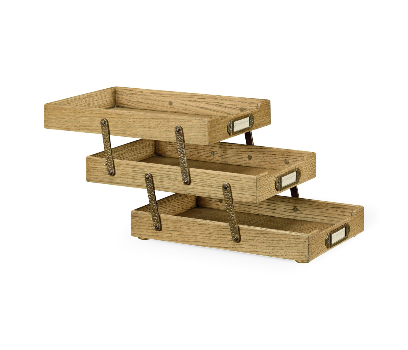Natural Oak Triple Letter Tray