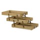 Natural Oak Triple Letter Tray