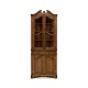 Walnut queen Anne style corner cabinet