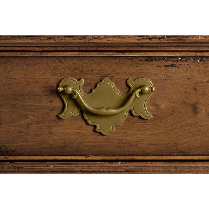 Walnut queen Anne style corner cabinet