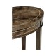 Oval Bleached Mahogany Lamp Table