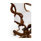 Double Lobed Shaped Mahogany Office Chair