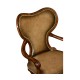 Double Lobed Shaped Mahogany Office Chair