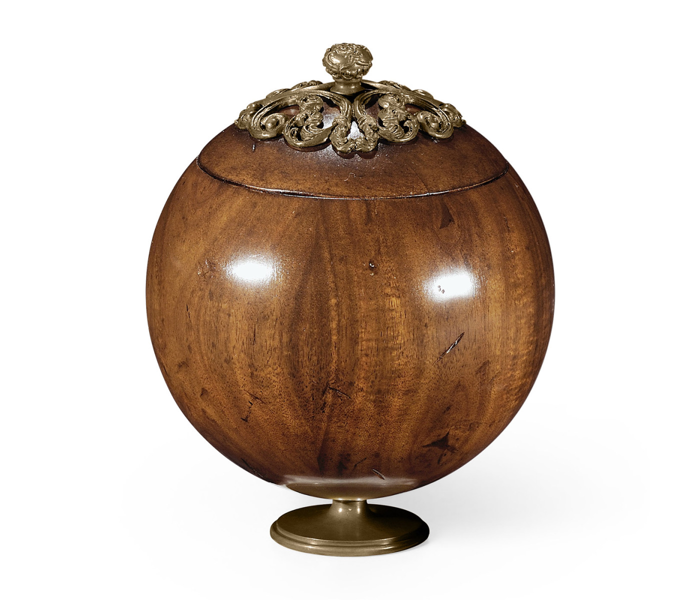 Large George III Round Walnut Box