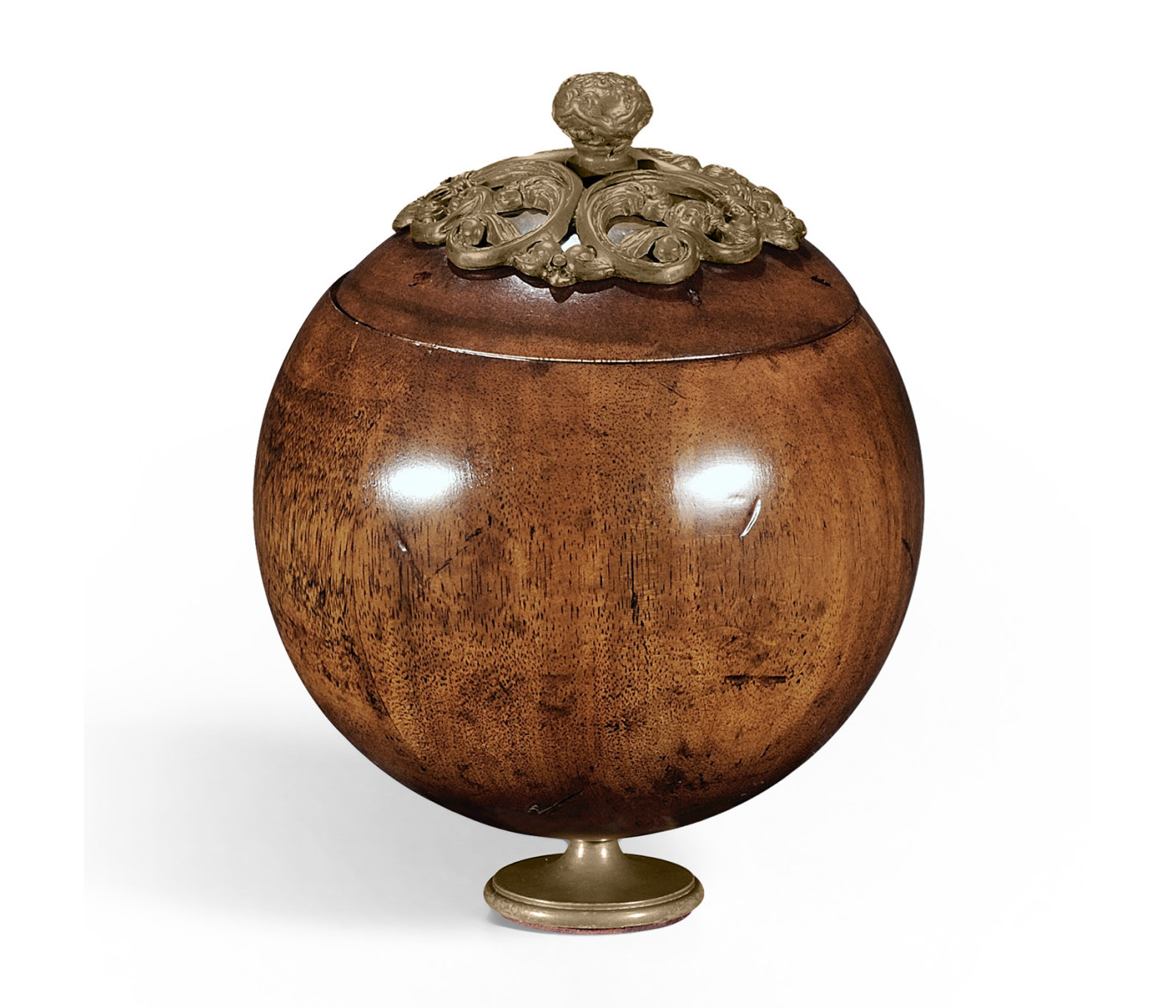 Small George III Round Walnut Box