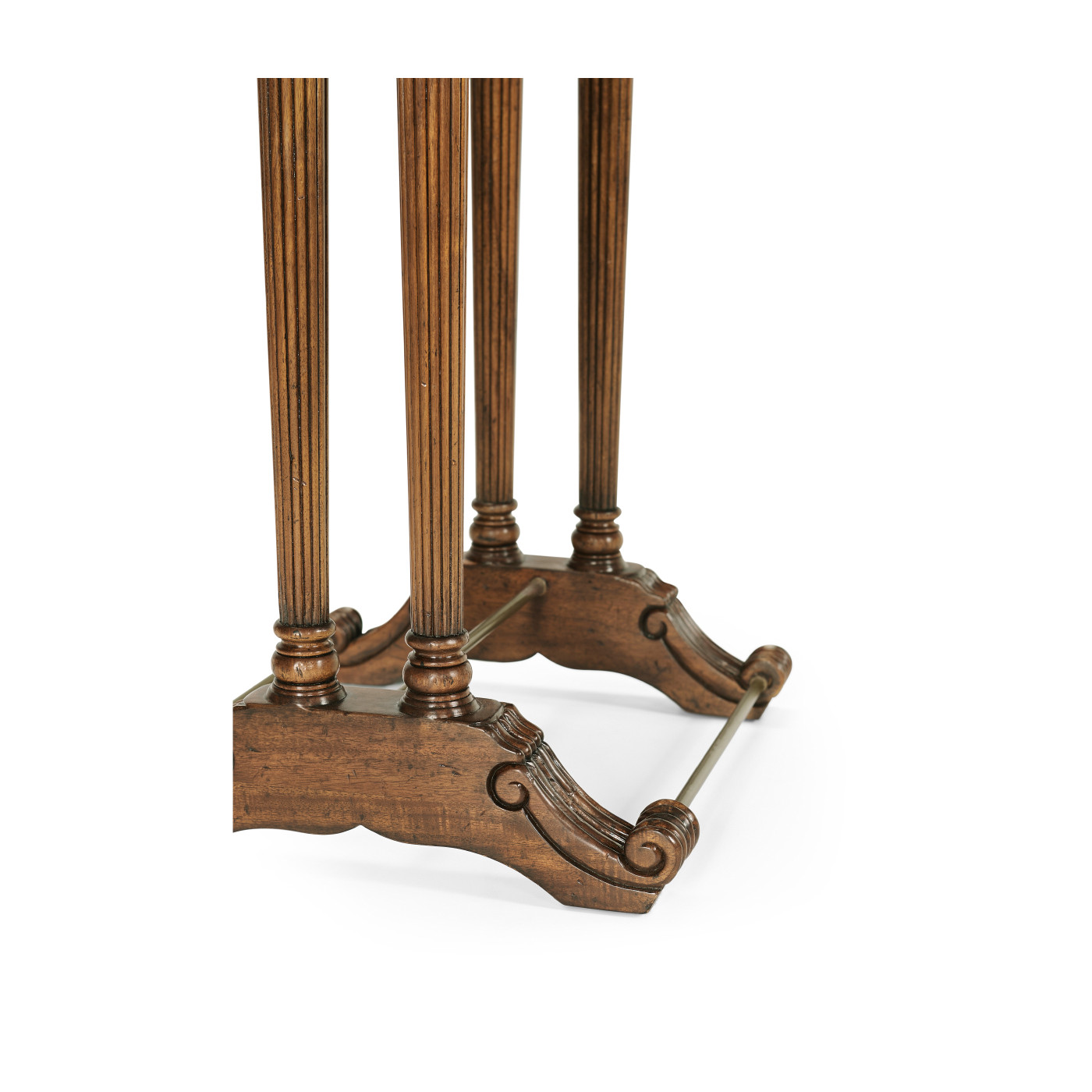 Regency Style Walnut Valet Stand with Stud Box