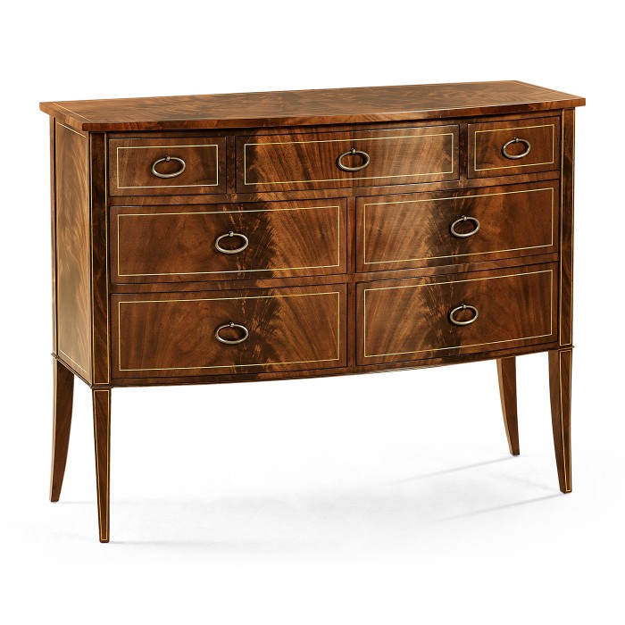 Biedermeier Bow Front Chest