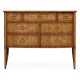 Biedermeier bow front chest of drawers (Birch)