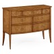 Biedermeier bow front chest of drawers (Birch)