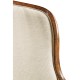 High Curved Back Walnut Dining Arm Chair