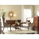 High Curved Back Walnut Dining Arm Chair