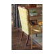 High Curved Back Walnut Dining Side Chair