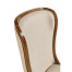 High Curved Back Walnut Dining Side Chair