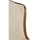 High Curved Back Walnut Dining Side Chair