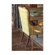 High Curved Back Walnut Dining Side Chair