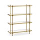 Églomisé & Gilded Iron Four-Tier Étagère