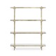 Églomisé & Silver Iron Four Tier-Étagère