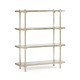 Églomisé & Silver Iron Four Tier-Étagère