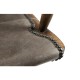 Dark Brown Oak Arm Bar Stool with Studded Haven Leather Seat