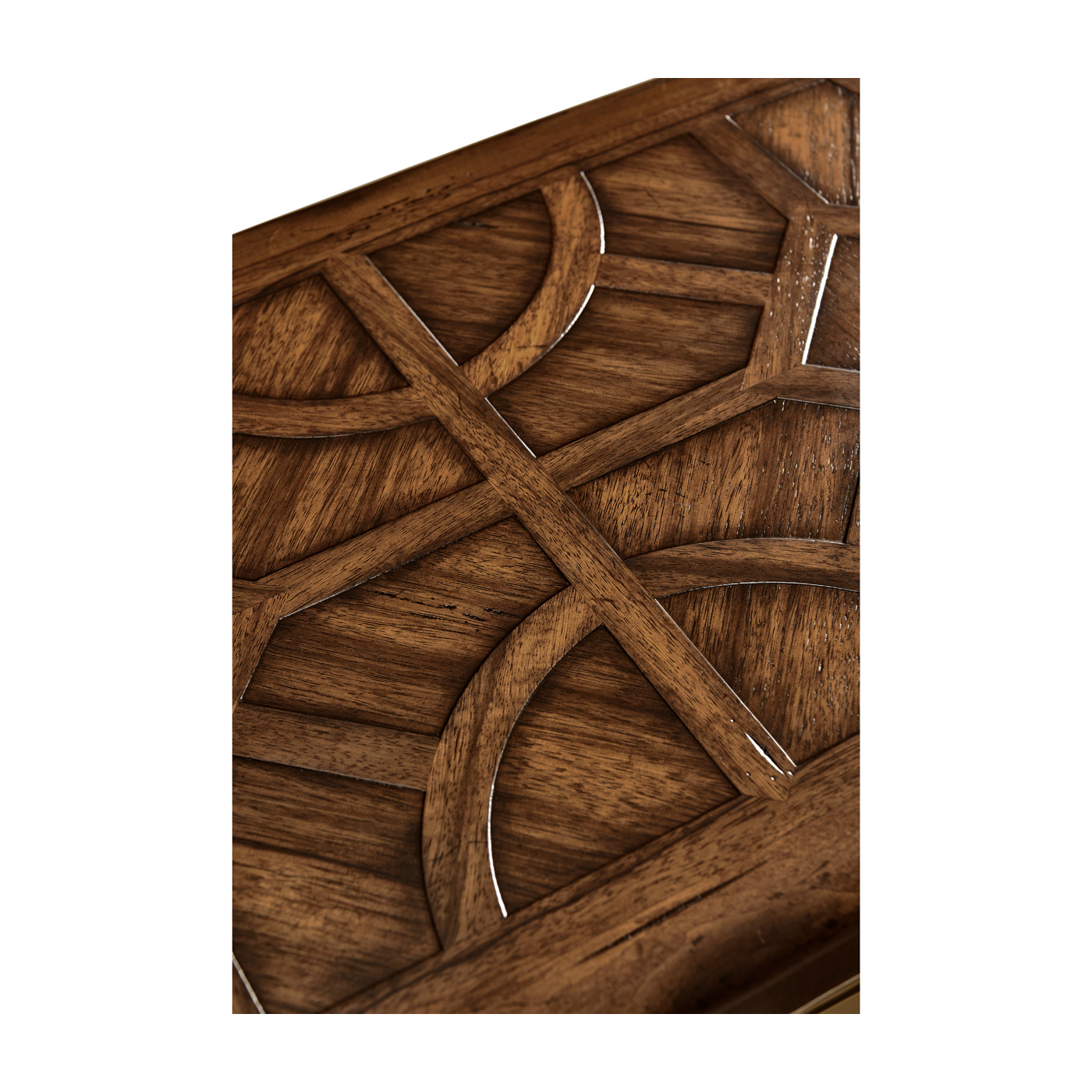 Argentinian Walnut Parquetry & Iron Console