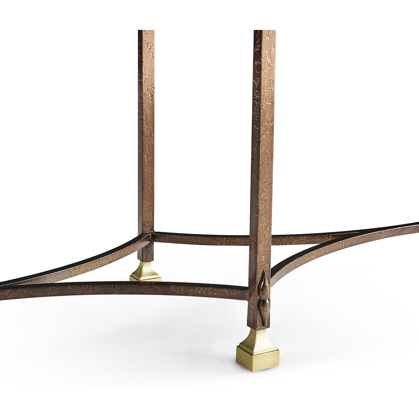 Argentinian Walnut Parquetry & Iron Console