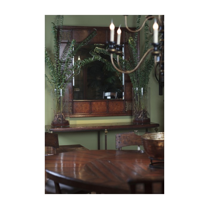 Argentinian Walnut Parquetry & Iron Console