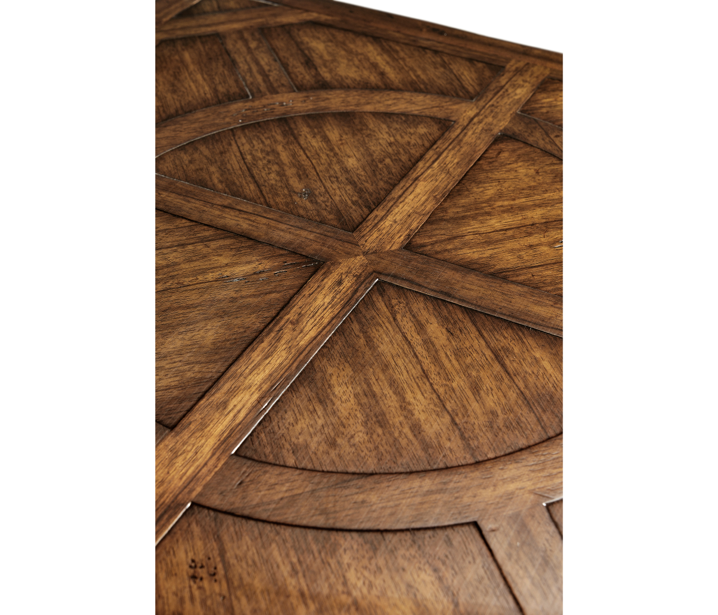 Argentinian Walnut Parquetry & Iron Side Table