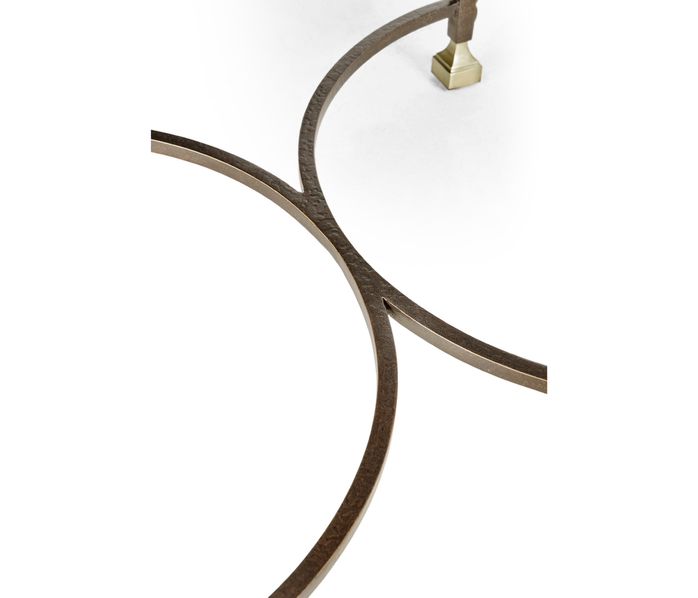 Argentinian Walnut Parquetry & Iron Side Table