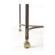 Argentinian Walnut Parquetry & Iron Side Table