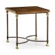 Argentinian Walnut Parquetry & Iron Side Table