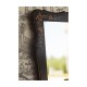 Black & gilded floral rectangular mirror
