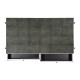 Anthracite Faux Shagreen Coffee Table with Bronze Base