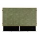 Green Faux Shagreen Coffee Table with Gilded Base
