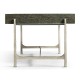 Anthracite Faux Shagreen Coffee Table with Silver Base