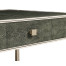 Anthracite Faux Shagreen Coffee Table with Silver Base